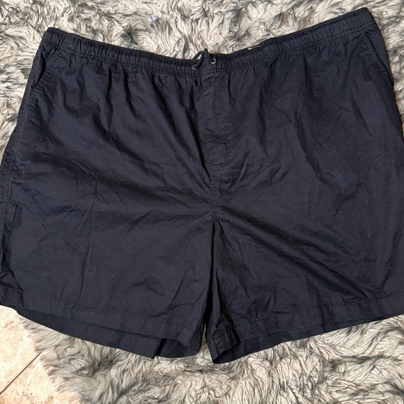 Basic Edition Black Carho Shorts Elastic Waist Sz 4X - Picture 1 of 4